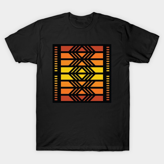 “Dimensional Morphing” - V.4 Orange - (Geometric Art) (Dimensions) - Doc Labs T-Shirt by Doc Labs